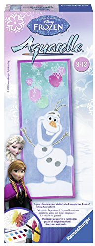 Ravensburger 28755 Malen nach Zahlen, Frozen, Olaf Aquarelle, 9 x 24 cm