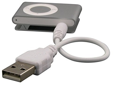 Zogin iPod 3,5mm Convertitore cavo maschio Audio connettore Jack a USB 2.0 - Dati di Sincronizzazione & Ricarica per Apple iPod Shuffle 3/4 / 5/6 / 7 MP3