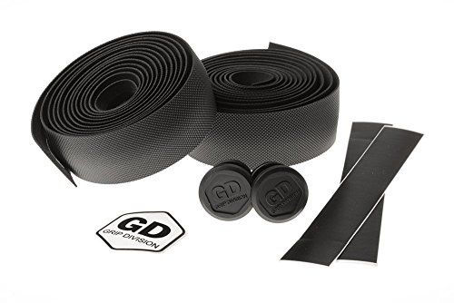 GD Grip Division Rennrad Lenkerband Grand Montagna - hochwertige und griffige PU/Eva Sandwich Konstruktion - 198 x 3 cm - schwarz…