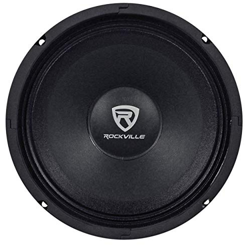 Rockville mid-bass driver auto audio speaker mid-range 8 Ohm Pro Series 8 inch 8 Ohm Pro Series