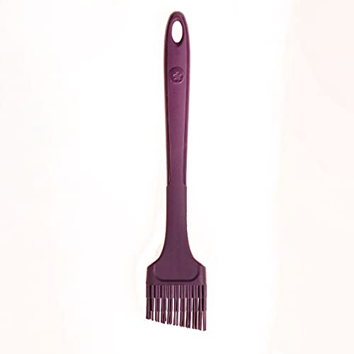 Kochblume Design Pinsel L | Premium-Silikon & BPA frei| Hitzebeständig | Spülmaschinenfest | 24cm | Farbe: lila