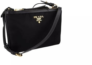Prada Damen Schwarz Nylon Schultertasche 1BH046 QXO F0002