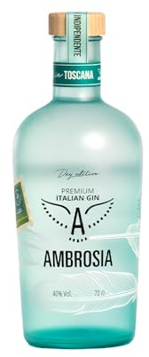 Ambrosia, Gin Distillato Day Edition, Bottiglia in Vetro Riciclato, 4 Botaniche, 40% Vol., 70 cl