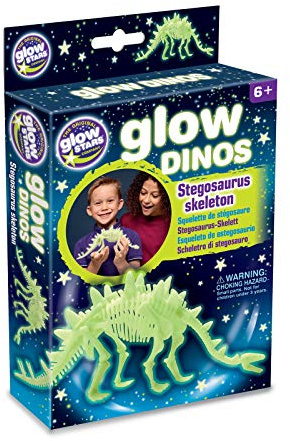 The Original Glowstars Company Nachtleuchtendes Dinos Skelett Modell Stegosaurus