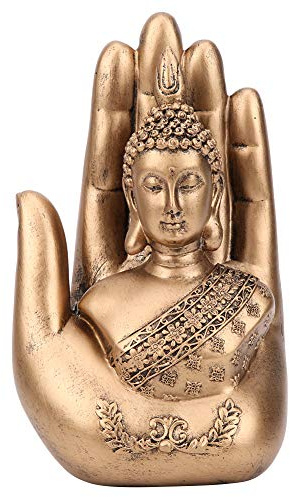 Tomotato Buddha Statue Household Resin Buddha Statue Ornament Art Craft Suitable for Collectibles Figurines Meditation Decor Spiritual Living Room Decor Yoga Zen Decor Hindu