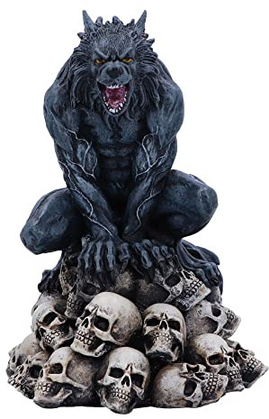 Nemesis Now Moon Shadow Wolf Figurine, Grey, 15cm (D5922V2)