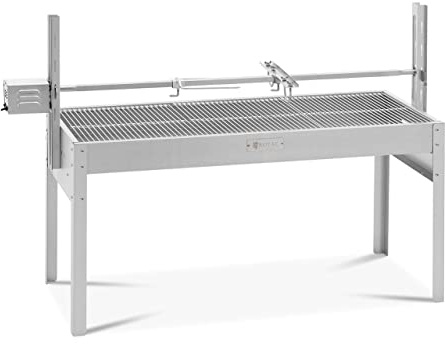 Royal Catering RCSG-70P Spanferkelgrill mit Motor 40 kg Länge Grillspieß: 127 cm Spießgrill Lammgrill Spanferkelgrill Edelstahl