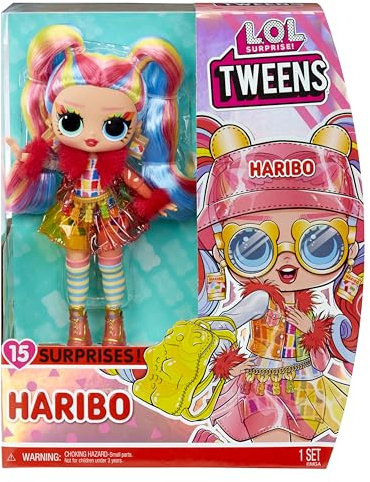 L.O.L. Surprise! 119920EUC Tweens Doll Holly Happy with 15 Surprises & Haribo Candy Themed Fashion Designs – for Kids Ages 4+, Multicolor