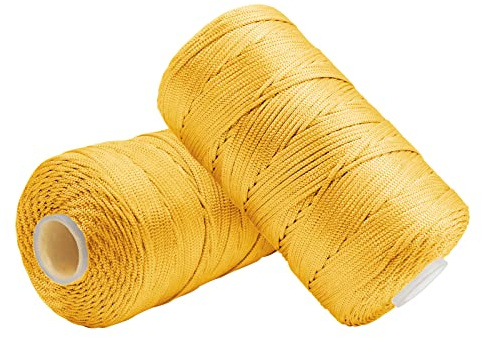 Uiopa Filo Macrame 1,5mm x 400m, Corda Macrame in Nylon Cordino per Borse Uncinetto, Filo d'Oro per Ferri e Uncinetto, Fai da Te, Decorazioni, Artigianato