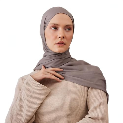 femple Atmungsaktiver Rayon Hijab | Leichter, Weicher Hijab für Damen – Premiumqualität