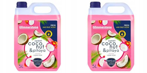 Megaa store Flüssigseife Handseife Seife fruchtig-süße Kokosnuss und Pitaya | Flüssig 5L 10L 15L 20L Glimmerstone (10 Liter)
