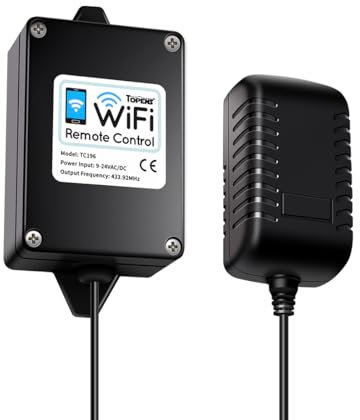 TOPENS TC196 Tuya WiFi Remote Control for Automatic Swing Sliding Gate Opener Garage Door Opener Security Gate Controller WiFi & Bluetooth iOS and Android App Indoor Use