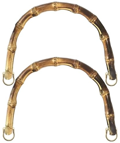 Manici per Borse in Bambù Manici per Borse 2pcs Manici per Borse in Bambù a Forma Di U Manici per Borse Con Fibbia Dorata Manici per Borse Di Ricambio Fai-Da-Te Realizzare Borse Giallo Dorato Grandi
