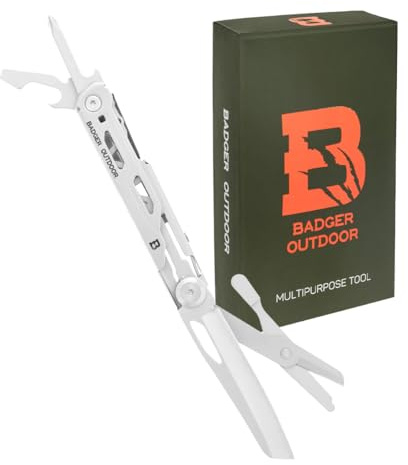 Badger Outdoor Spike 6in1 Multitool - Multifunktionsmesser | Überlebensmesser aus Edelstahl - Kompaktwerkzeug für EDC, Wandern und Survival - Geschenk für Männer
