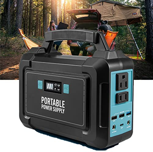 PLABNK Central eléctrica, Paquete de energía para Acampar de 100 W, generador Solar de 40000 mah con Enchufe Tipo AC/DC/USB/C, Adecuado para Acampar al Aire Libre, Viajar y Pescar