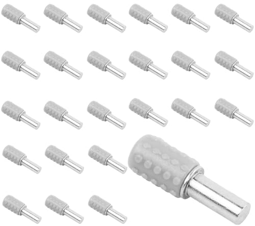 50 Stück Bodenträger, Einlegeboden Halter 5 * 25mm, Bodenträger für Einlegeböden, Regalbodenträger, Regalbodenhalter mit Anti-Rutsch-Abdeckung für Kleiderschränke Bücherregale Weinkühler