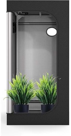 YYLDPFDC Grow Tent 40X40X120 cm with Observation Window and Base Tray, 600D-Oxford-Canvas, Grow Tent, Greenhouse Indoor Made of Highly Reflective Mylar for Indoor Hydroponic Growing System