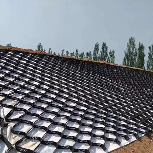 WDJBPSH Grille de Sol Lourd Stabilisateur de Gravier - Holding The Hillside, Gravier de 5cm pour Les Travaux D'infrastructure Aménagements Paysagers Les Parkings Et Les Jardins(13x16.5ft/4x5m)