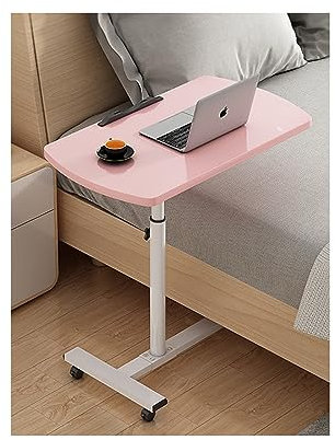 DLYZAYE Überbetttisch, höhenverstellbar und breit, klappbarer Laptoptisch für Sofa und Bett, schwarzer Schreibtisch mit feststellbaren Rollen für Stuhl, neigbarer Betttisch