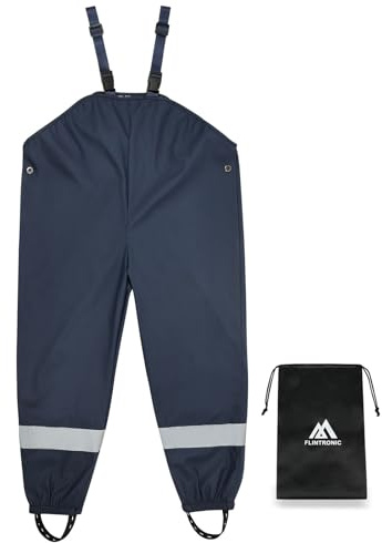 flintronic Pantalones para Lluvia Unisex Niños, Niños Pantalon Chubasquero, Niños Barro Lluvia para Niños Impermeable, L
