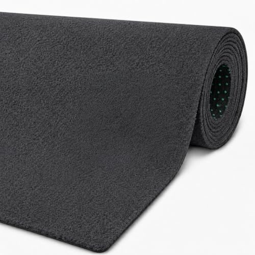 Internethandel Pfordt Kunstrasen Anthrazit/Schwarz 400x200 cm mit Noppen | vielseitiger Bodenbelag für Balkon, Terrasse, Garten, Camping und Events, individuell zuschneidbar, ca. 4 mm Gesamthöhe