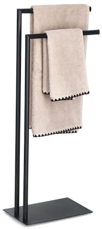 Zeller 18971 Handtuchhalter, Metall, schwarz