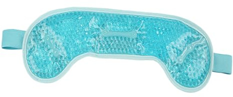 VILLCASE Reusable PVC Gel Ice Head Wrap Cold and Hot Compress Strap for Headache Relief, Blue Cooling and Heating Therapy Pack Sticky Strap for Adults