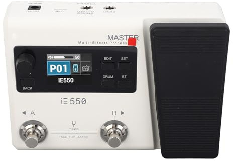 VGEBY E-Gitarrenverstärker, 8 Effektmodule, 100 Drum-Rhythmen, Delay-Effektprozessor für E-Gitarre (EU-Stecker)