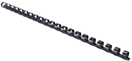 Ludom 100 peines de encuadernación de plástico, 21 anillos, capacidad de encuadernación de 80 hojas, para presentaciones, informes, libros, etc. (12 mm x 30 cm)