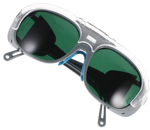 MAGICLULU Schutzbrille für Schweißer aus Abs mit Augenschutz und Tragbarem Design zum Schweißen und Schneiden Robuste Schweißerbrille für Männer