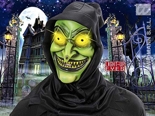 WIDMANN Hexenmasken mit Kapuze, Licht – Augen mit Kapuze, Augenmasken und Verkleidungen für Maskenade, Kostüm-Zubehör