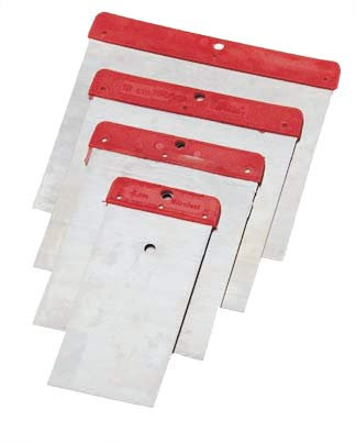 Stubai 446501 Set de Spatules Japonaises, Argent/rouge, Set de 4 Pièces