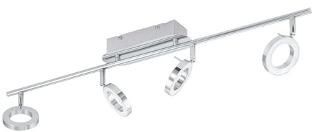 EGLO LED Strahlerbalken Naudella, Chrom, Kunststoff/ Metall, 31362