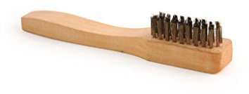 Wooden Handle Suede Shoe Brush - Brass Bristle by Bentley