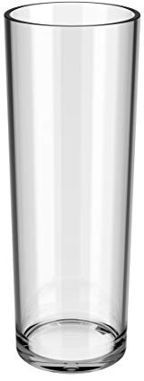 Set of 6 Pimms Glasses made from unbreakable polycarbonate plastic. Ideal for outdoor use, bbqs, boats, camping, glamping etc. Capacity 310ml. Dishwasher safe