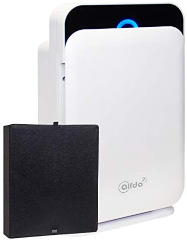 alfda ALR300 Comfort Luftreiniger mit Aktivkohle HEPA-Filter, entfernt Gerüche, Pollen, Staub, Aerosole, Gase, Rauch- & Rußpartikel,... aus der Raumluft, max. 60 m²