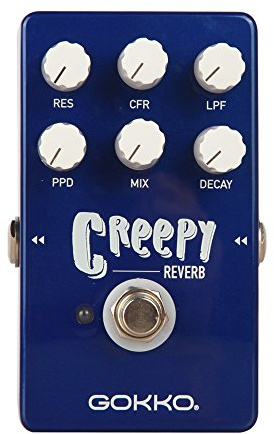 GOKKO AUDIO GK-26 Creepy Reverb Gitarrpedal med 6 lägen