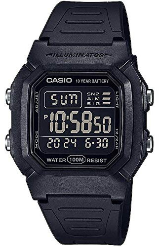 Casio Watch W-800H-1BVES, Black