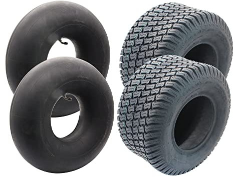 SECURA 2x pneus avec chambre à air 18x8.50-8 compatibles avec divers tondeuses à gazon autoportées