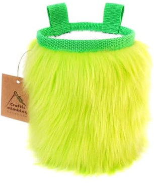 Crafty Climbing Furry Chalkbag, Modell:Lime Green Furry, mehrfarbig
