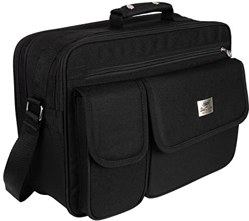 EAAKIE Tasche Arbeitstasche Umhängetasche Flugbegleiter Herrentasche Schwarz XXL