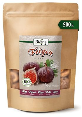 Biojoy BIO Figues séchées, entières, non sulfurées, 500 g | Sans sucre ajouté, origine Turquie