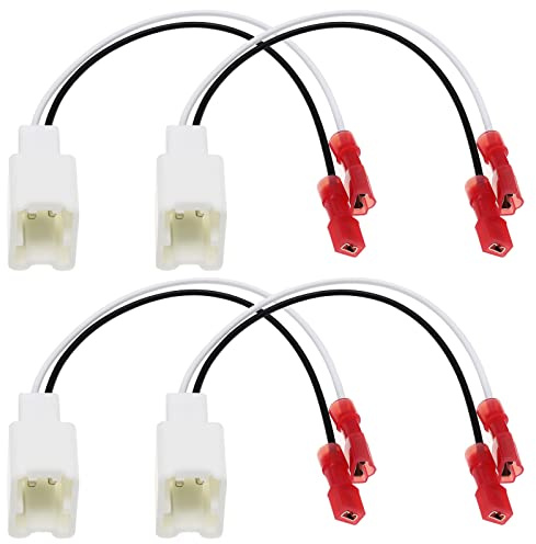 4-teiliger Auto-Lautsprecher-Anschlusskabelbaum-Adapter-Ersatz 72-7401 Kompatibel mit Nissan Murano/Armada/Cube Lautsprecheradapter-Drahtkabelanschluss