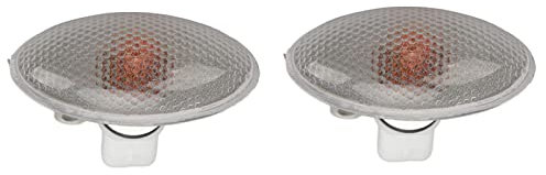 Clignotant Latéral,Lot de 2 feux de position latéraux 12 V 632574 de remplacement pour modèles 206, 407, 607 LED, Garde-boue avant Feu de signalisation latéral Montage de lampe de signal de tournage