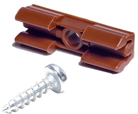 KNAPP sKLICK Screw-on Dovetail Connector - 50 PCS | Selftightening, Demountable Fastener for Angles 0-90° -Reliable Connection for Furniture, Fittings, Fixing Moulding or Cleats