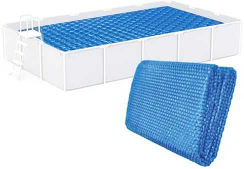 Bâche à Bulles Piscine 220x150cm, Couverture Solaire Piscine, Couverture Chauffante De Piscine Isolée Rectangulaire, Bache Piscine Hors Sol, Bache Piscine Solaire, Bache Bulles
