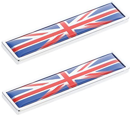 PLAFOPE Auto-metall-aufkleber-set Nation-flaggen-themenaufkleber Einfach Zu Installieren Auto-aufkleber Britische Flagge Autoaufkleber