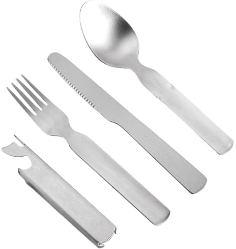 Reisebesteck – 4-teiliges Portale-Besteck, Reisebesteck aus Edelstahl, Lunchbox, Besteck-Set, Camping-Besteck-Set für Lunchbox, Arbeitsplatz, Studenten