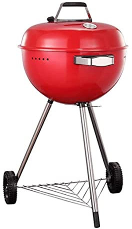 NESPIQ Barbecue Carbonella Campeggio Barbecue Stufa Barbecue Griglia per Barbecue all'aperto Griglia per Barbecue a carbonella Griglia per Barbecue da Giardino Griglia A Carbonella da Esterno(Rot)