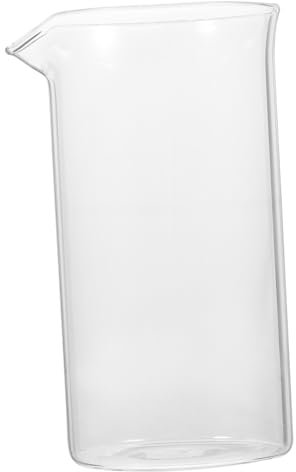 Zerodeko Verre De Rechange Pour Cafetière à Piston Résistant Chaleur Pour Thé Et Café Pichet à Infuser Avec Bec Verseur Long Pour Boissons Chaudes Et Froides